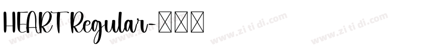 HEART Regular字体转换